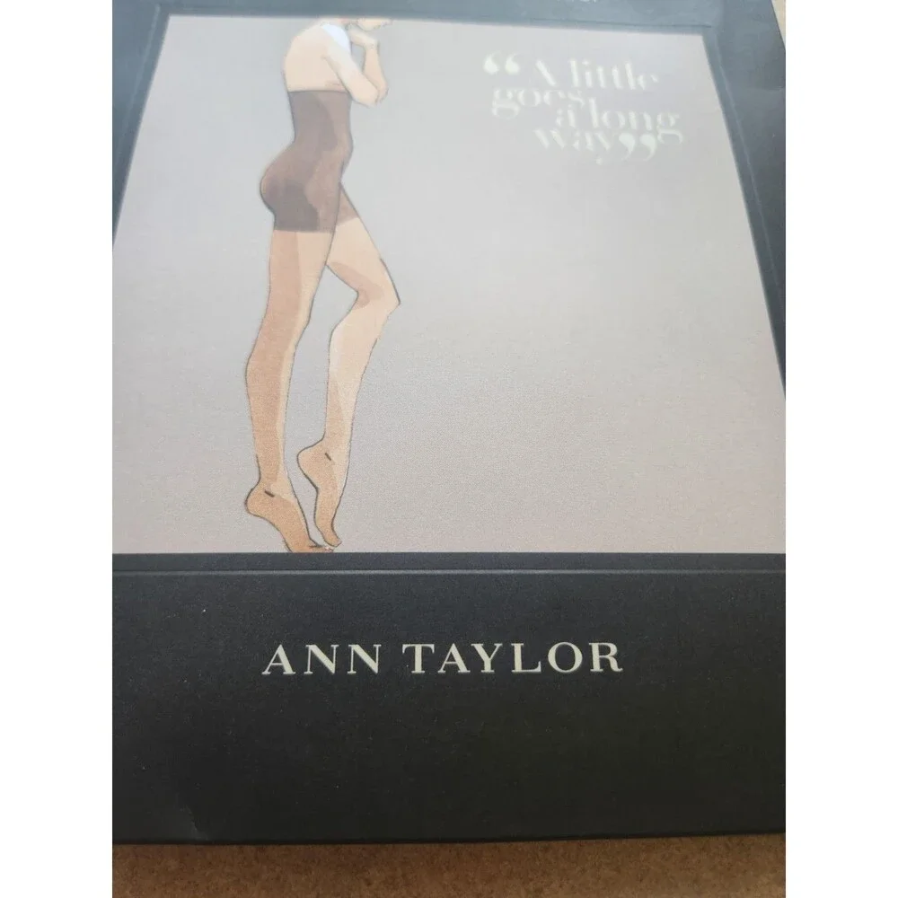 Ann Taylor Modern High Waist Control Top No Show Black Medium Made In USA